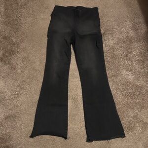 Knox Rose black stretchy waist flare jeans - size 8